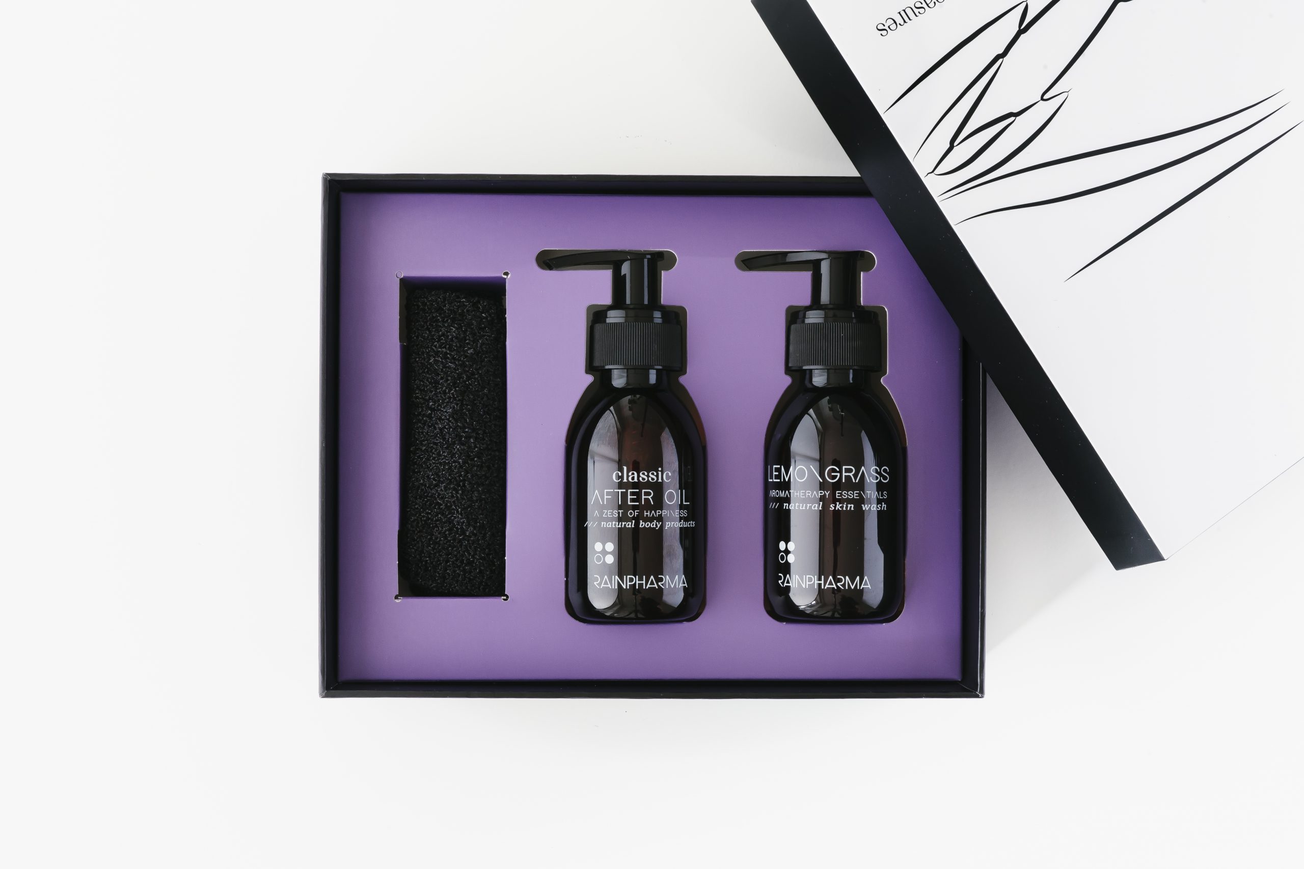 gift set natuurlijke skin wash douchegel